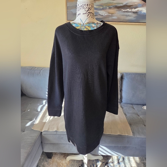 NWOT GAP Sweatshirt Dress - Black - Size S - Picture 2 of 3